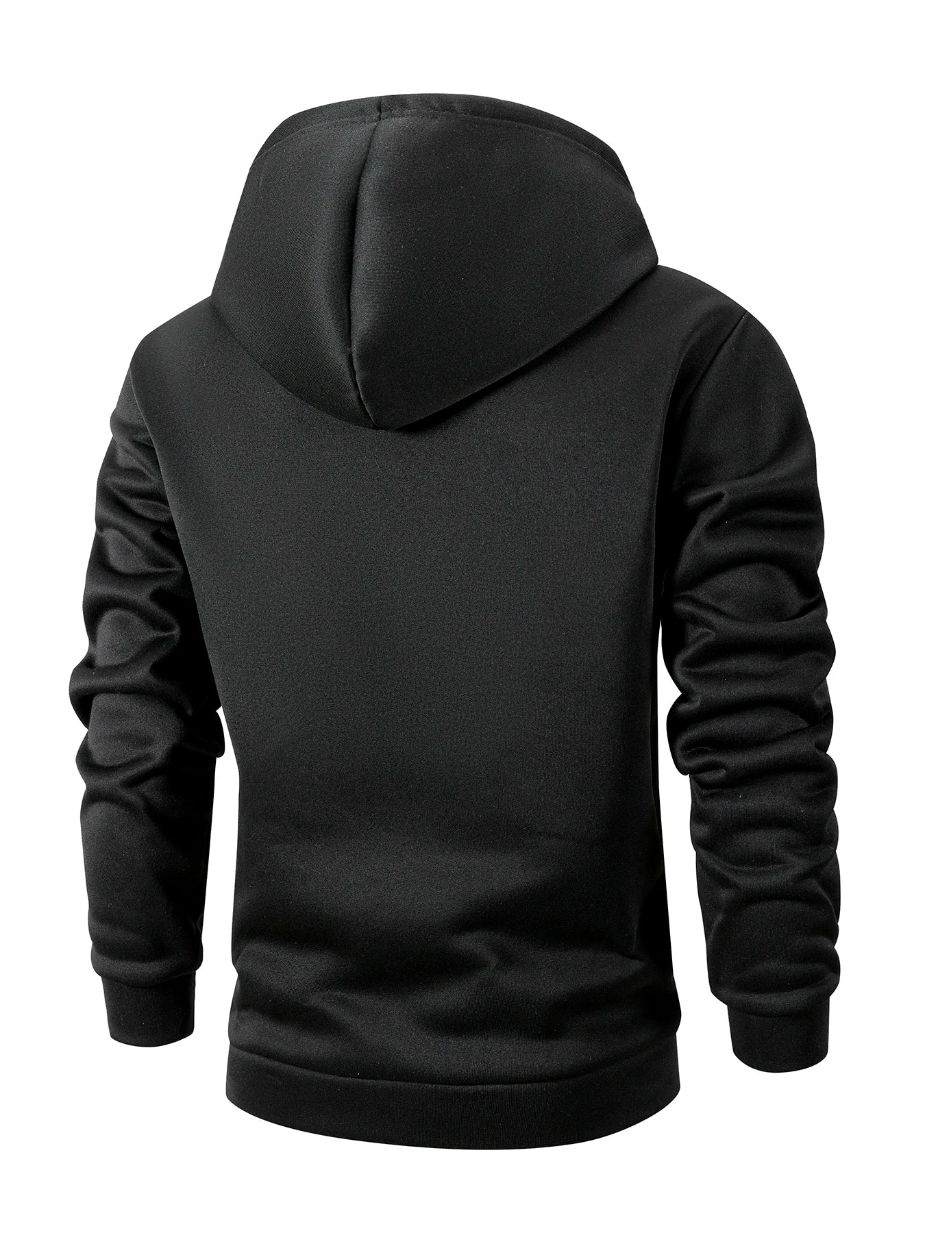 Outono casacos com capuz jaqueta para homens casual fecho de zíper moletom com capuz fino ajuste streetwear roupas esportivas masculinas