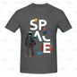 Camiseta esportiva masculina Nasa Space, aconchegante, camiseta grande