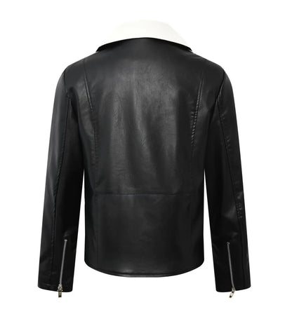 2025 masculino novo bonito, novo zíper oblíquo, jaqueta de couro PU locomotiva combinando com cores casuais