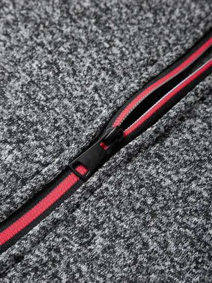 Outono casacos com capuz jaqueta para homens casual fecho de zíper moletom com capuz fino ajuste streetwear roupas esportivas masculinas