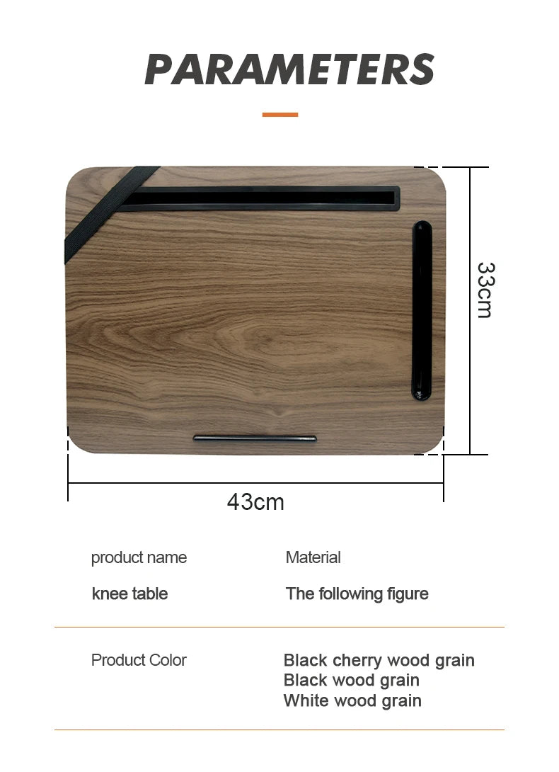 Laptop Desk portátil com slot para iPad portátil, pessoa preguiçosa, slot para telefone, adequado para cama, sofá, carro
