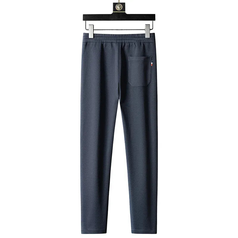 (Jaquetas + calças) 2025 primavera moda masculina jaquetas homem casacos de manga longa jaquetas casuais masculinas um conjunto de roupas tamanho M-5XL