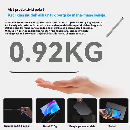 CHUWI MiniBook X 2 em 1 Laptop Intel N150 (até 3,6 GHz) 512 GB de ROM 16 GB LPDDR5 10,51 "1200x1920 FHD IPS Windows 11 Notebook