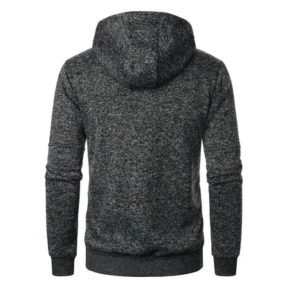 Moletom de manga comprida masculino streetwear com zíper com capuz casaco quente de inverno ao ar livre agasalho masculino jaqueta com capuz cardigan