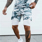 2024 verão malha esportes shorts homens de dois andares jogging correndo shorts 2 em 1 calções de ginásio dos homens de fitness treino calças curtas homem