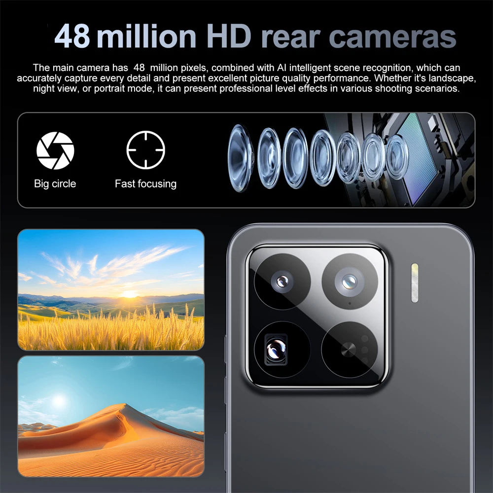 2025 novo 14t pro smartphone 5g 7.0hd cartão sim duplo 22g + 2tb telefone celular android telefones celulares desbloqueados versão global