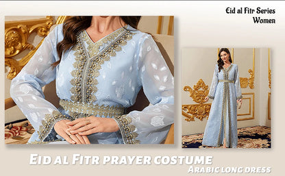 Muçulmano abayas marroquino floral maxi kaftan vestido para mulheres árabe islâmico dubai robe ramadan roupas de oração