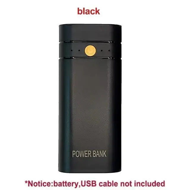 5v 2a 6000mah 2x 18650 usb tipo-c caso carregador de bateria diy caixa de banco de potência para carregamento eletrônico do telefone não incluindo baterias