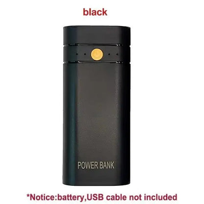 5v 2a 6000mah 2x 18650 usb tipo-c caso carregador de bateria diy caixa de banco de potência para carregamento eletrônico do telefone não incluindo baterias