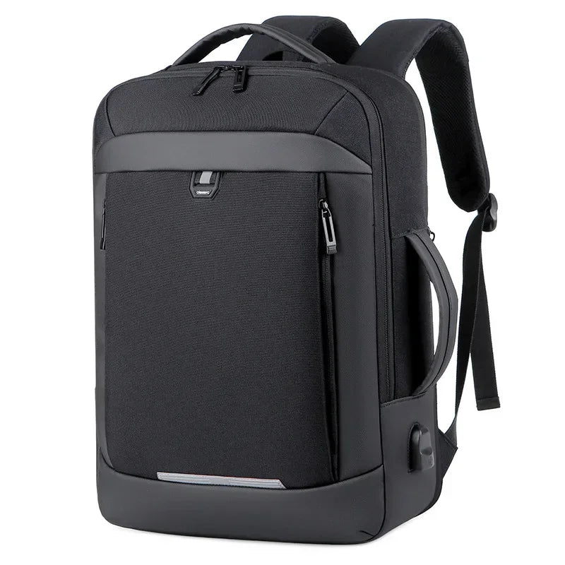 17 Polegada negócios portátil mochila à prova dwaterproof água notebook para homens saco de livro escolar expansível multifuncional carregamento usb homem mochilas