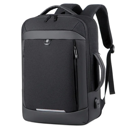 17 Polegada negócios portátil mochila à prova dwaterproof água notebook para homens saco de livro escolar expansível multifuncional carregamento usb homem mochilas