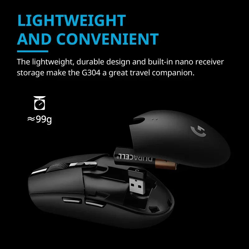 Logitech G304 Mouse sem fio para jogos e notebook de mesa para escritório