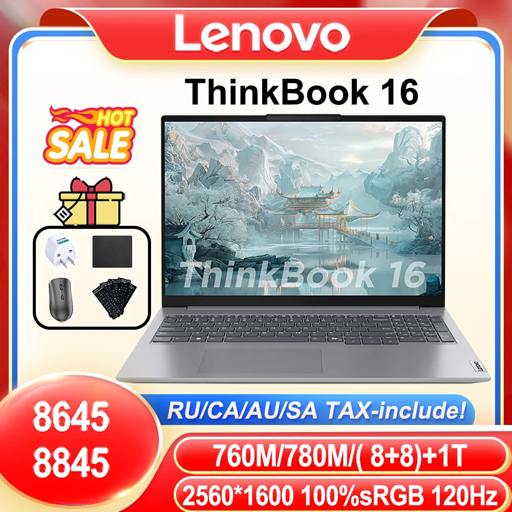 2024 Lenovo ThinkBook 16 8845H 780M 16 polegadas 2,5K 120Hz