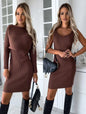 New fashionable and casual sexy suit for women in autumn, with a long sleeved top and camisole skirt