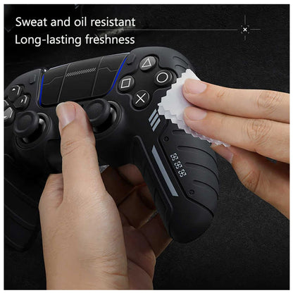 Capa protetora de silicone antiderrapante para controle de ps5, capa protetora à prova de poeira, adequada para controle de ps5