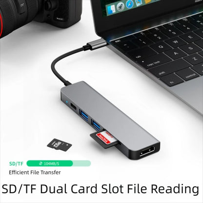 Usb 3.0 tipo-c hub para adaptador hdmi 4k 30hz sd tf cartão pd 87w divisor de carga rápida usb docking stations hub para macbook computar