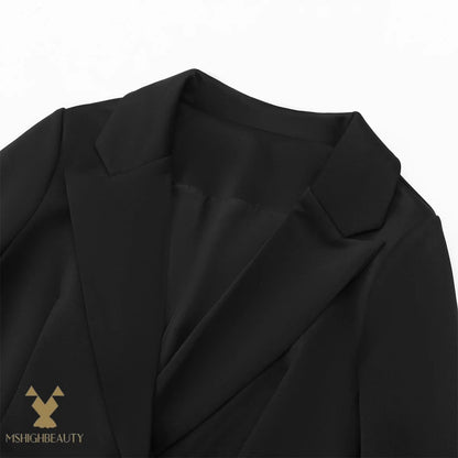 Vestido blazer real feminino manga comprida renda sino punhos duplo breasted com cinto bodycon midi vestido para festa escritório