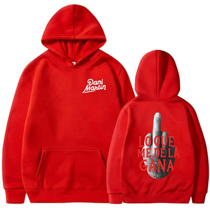 Dani martin lo que me de la gana álbum hoodies das mulheres dos homens roupas moda hip hop oversized moletom com capuz pullovers casuais