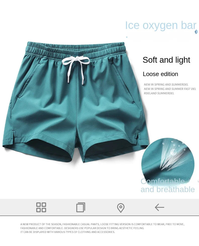 2024 verão venda quente shorts esportivos, calças de corrida, calças de três peças, bolsos com zíper masculinos e femininos, curto de casal