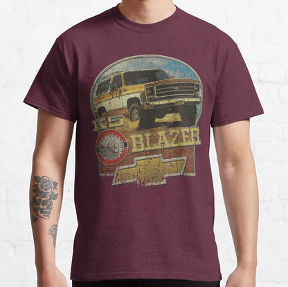 K5 Blazer 1979 Vintage 70s tv The Dukes Of Hazzard Camisetas gráficas masculinas tamanho grande tops adultos S-6XL