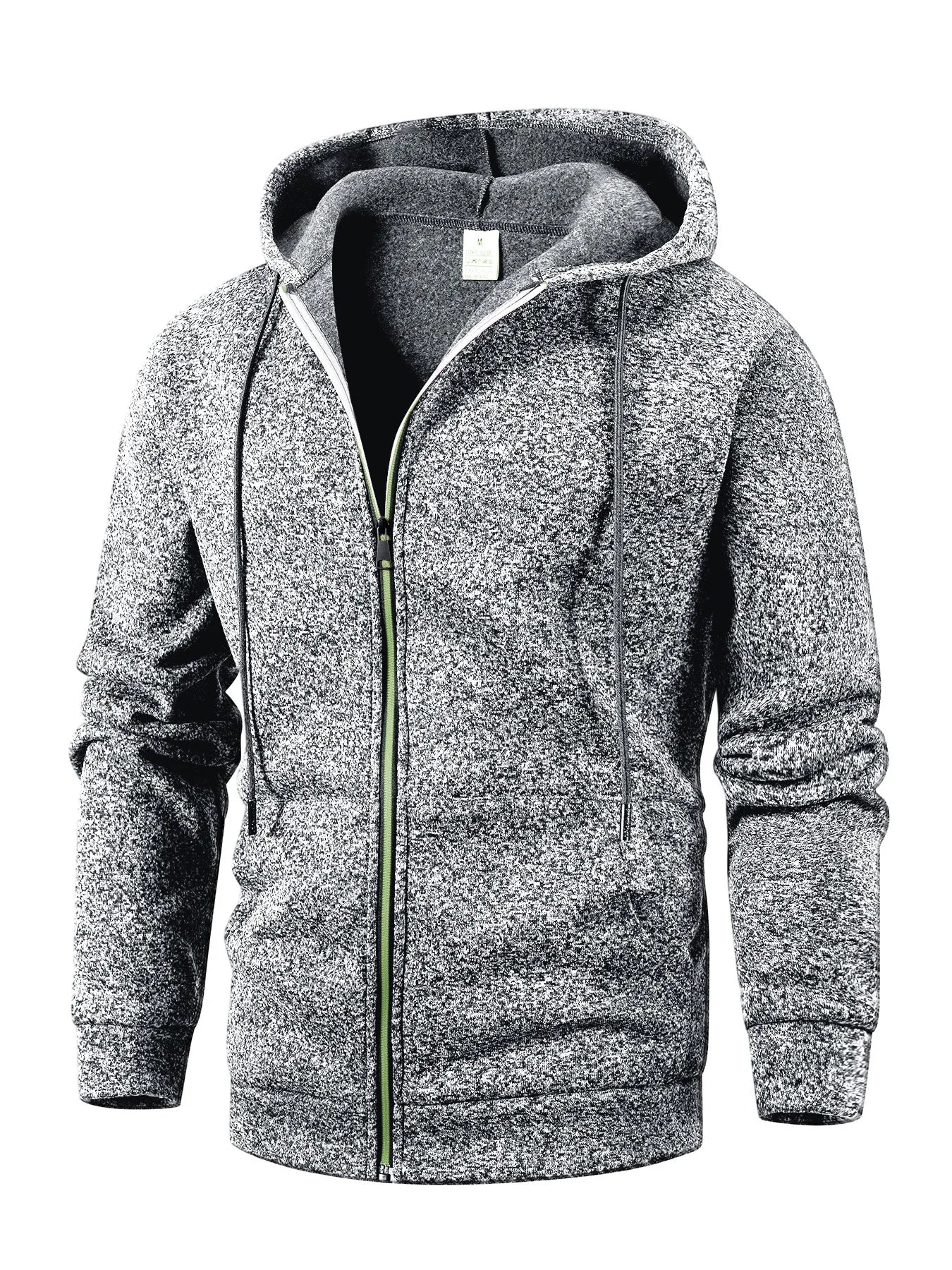 Outono casacos com capuz jaqueta para homens casual fecho de zíper moletom com capuz fino ajuste streetwear roupas esportivas masculinas