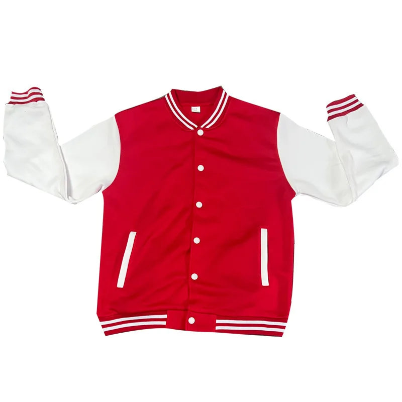 Cross-border men's autumn and winter flight jacket baseball jersey velvet loose casual stand-up jacket men