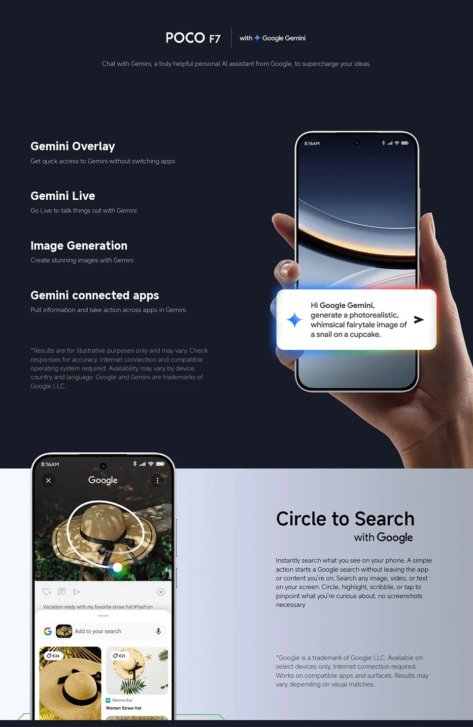 Poco f7 5g smartphone versão global 256b/512gb 6.83 "amoled 120hz snapdragon @ 8s gen 50mp câmera 6500mah bateria nfc