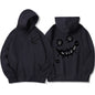 Por favor, sorriso, ok padrões interessantes moletom masculino harajuku moda com capuz quente casual hoodies outono oversize topos