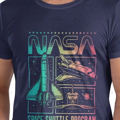 Camiseta esportiva masculina Nasa Space, aconchegante, camiseta grande