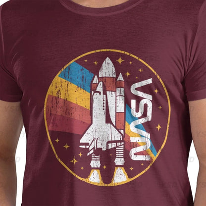 Camiseta esportiva masculina Nasa Space, aconchegante, camiseta grande