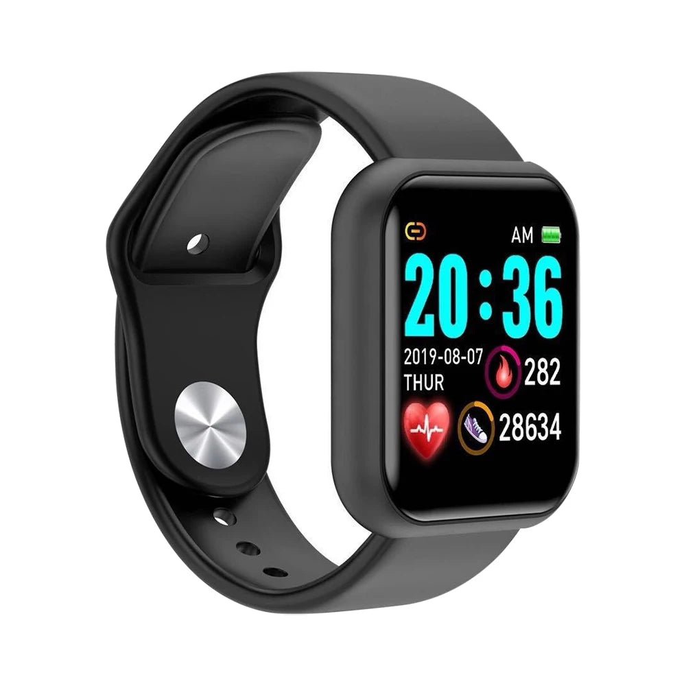 Multifuncional relógio inteligente das mulheres dos homens bluetooth conectado telefone música fitness esportes pulseira monitor de sono y68 smartwatch d20