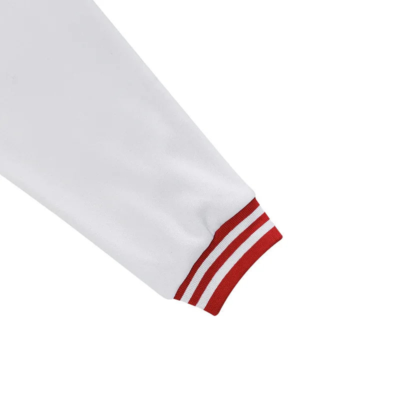 Cross-border men's autumn and winter flight jacket baseball jersey velvet loose casual stand-up jacket men