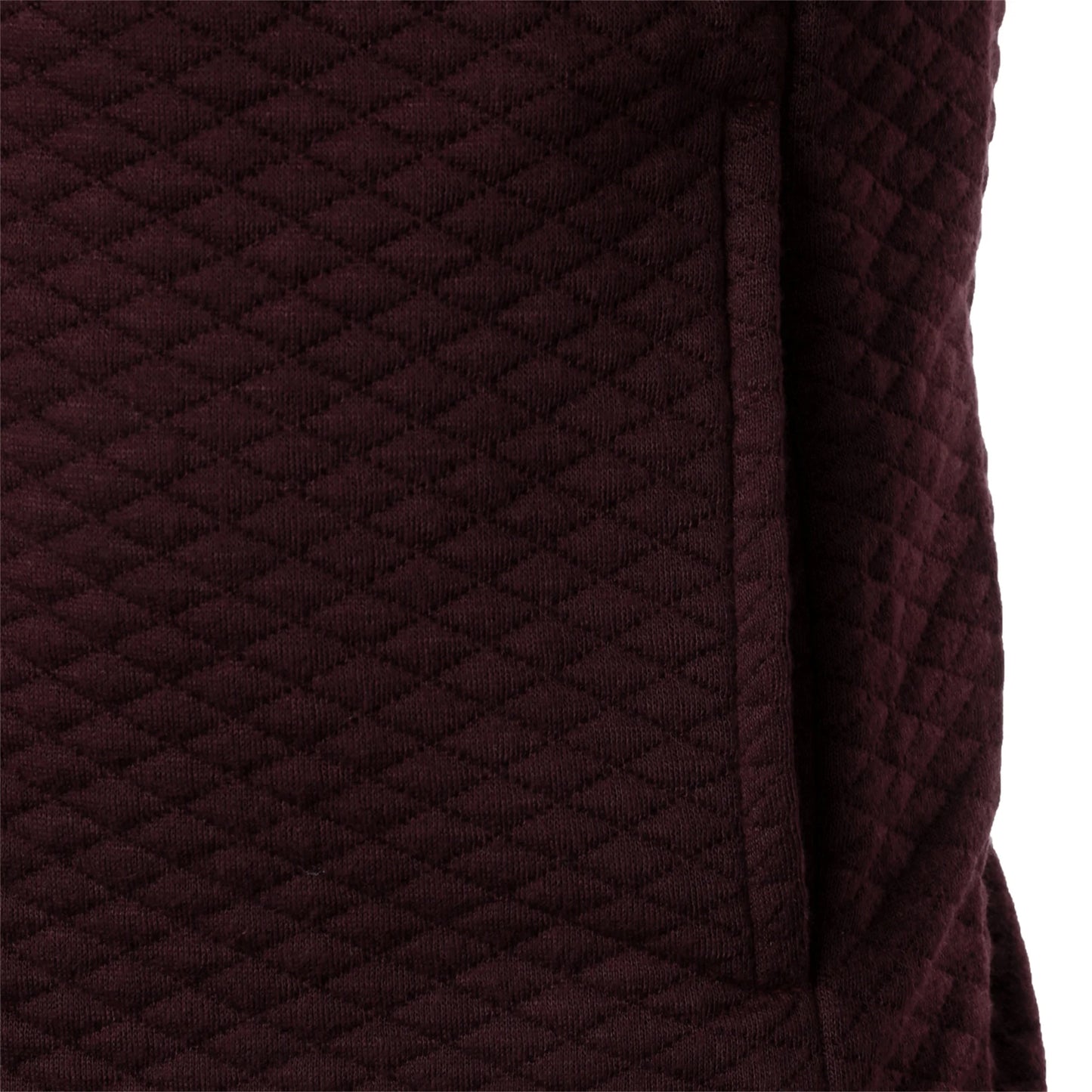 Top masculino com zíper waffle, gola stand, capuz casual, outono e inverno