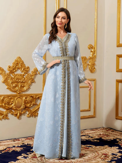 Muçulmano abayas marroquino floral maxi kaftan vestido para mulheres árabe islâmico dubai robe ramadan roupas de oração