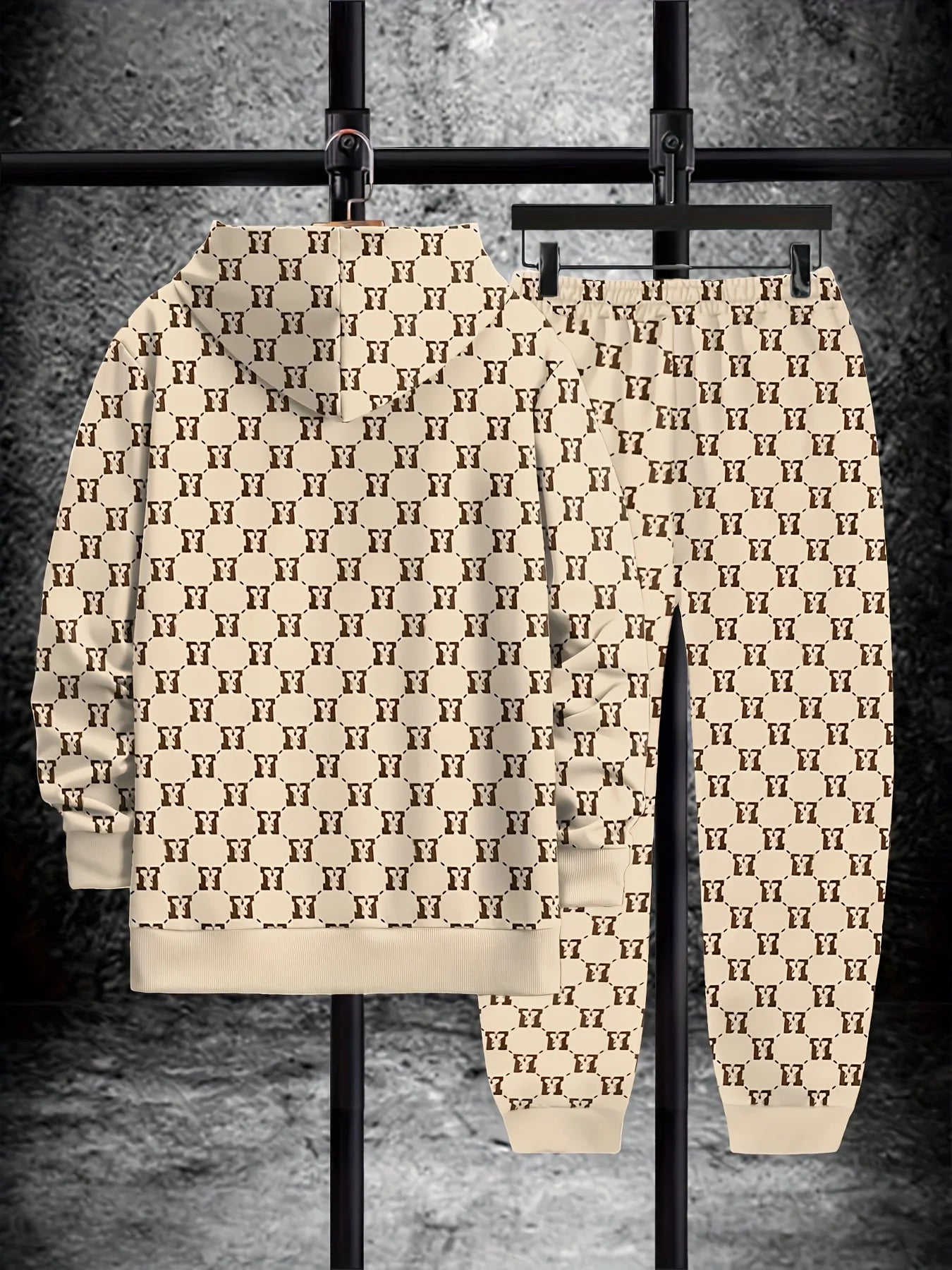 2526 nova primavera e outono conjunto de calças com capuz 3d impresso moda rua carta elementos masculino e feminino casual conjunto com capuz