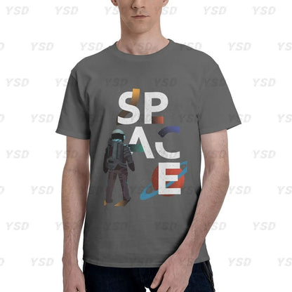 Camiseta esportiva masculina Nasa Space, aconchegante, camiseta grande