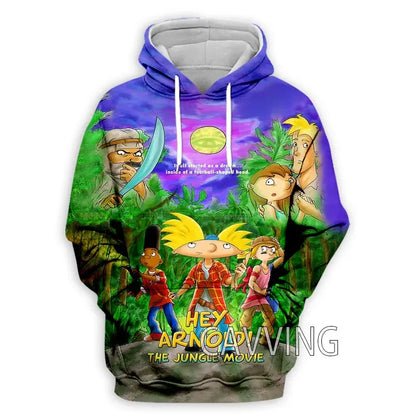 Ei arnold 3d impresso moda hoodies moletom com capuz harajuku moletom com capuz topos roupas para mulher/homem