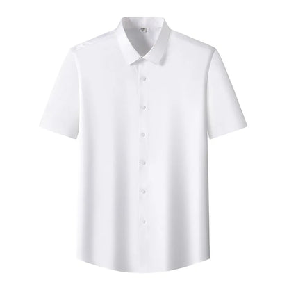 6x homem camisa sem mangas verão novo estilo seda gelo, sensação de gelo, alta qualidade tamanho grande sem ferro, negócios e lazer