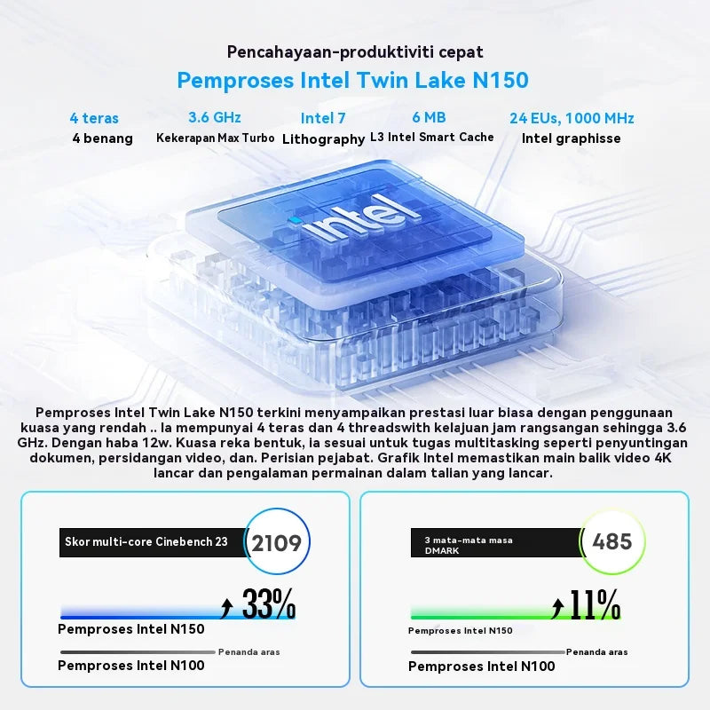 CHUWI MiniBook X 2 em 1 Laptop Intel N150 (até 3,6 GHz) 512 GB de ROM 16 GB LPDDR5 10,51 "1200x1920 FHD IPS Windows 11 Notebook