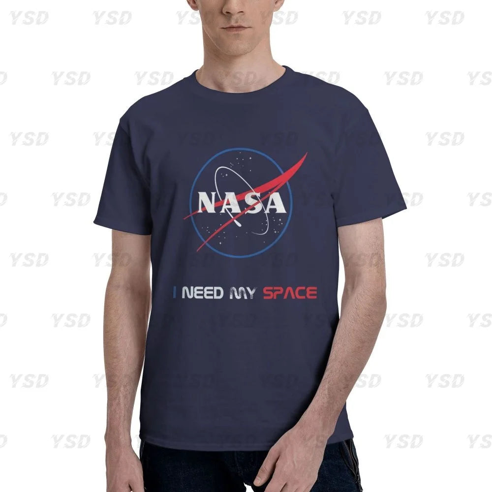 Camiseta esportiva masculina Nasa Space, aconchegante, camiseta grande