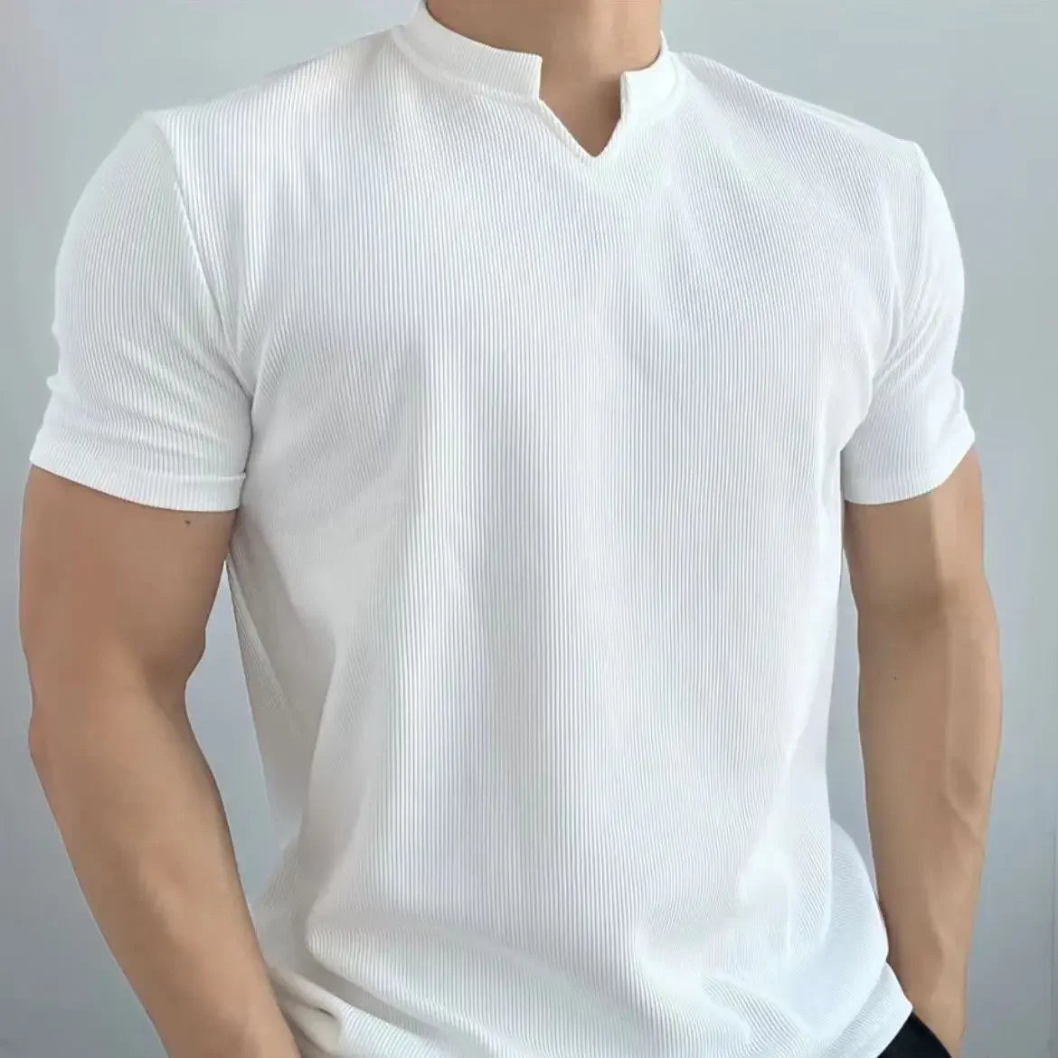 Camisetas curtas de fitness verão nova textura anti-rugas tops de secagem rápida