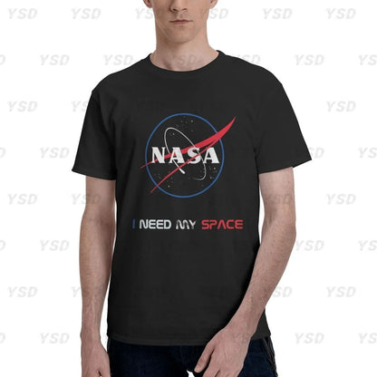 Camiseta esportiva masculina Nasa Space, aconchegante, camiseta grande