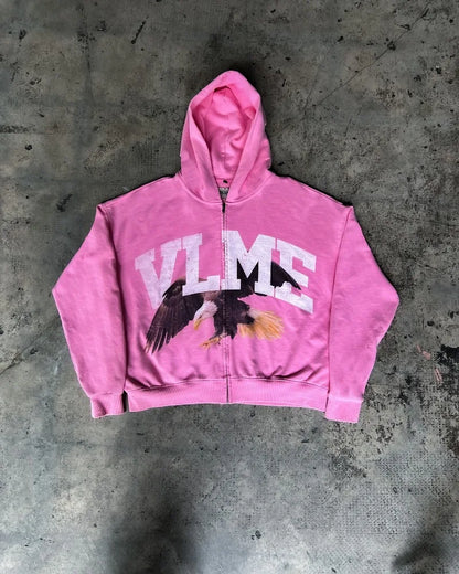 Y2k vintage moda animal impressão hoodie para homens e mulheres harajuku punk moletom rua hip hop tendência zíper jaqueta com capuz