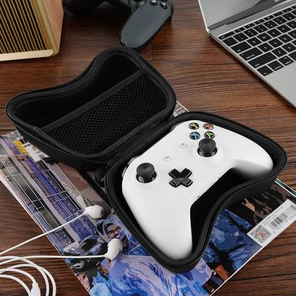 Estojo de viagem rígido para controladores PS5/Xbox Series X/S/Switch - Protetor de transporte de casca dura EVA à prova de choque com bolso para acessórios