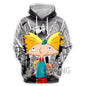 Ei arnold 3d impresso moda hoodies moletom com capuz harajuku moletom com capuz topos roupas para mulher/homem