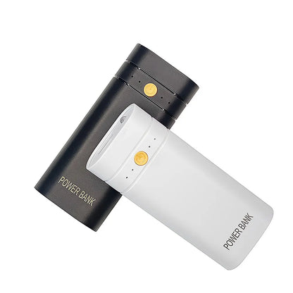 5v 2a 6000mah 2x 18650 usb tipo-c caso carregador de bateria diy caixa de banco de potência para carregamento eletrônico do telefone não incluindo baterias