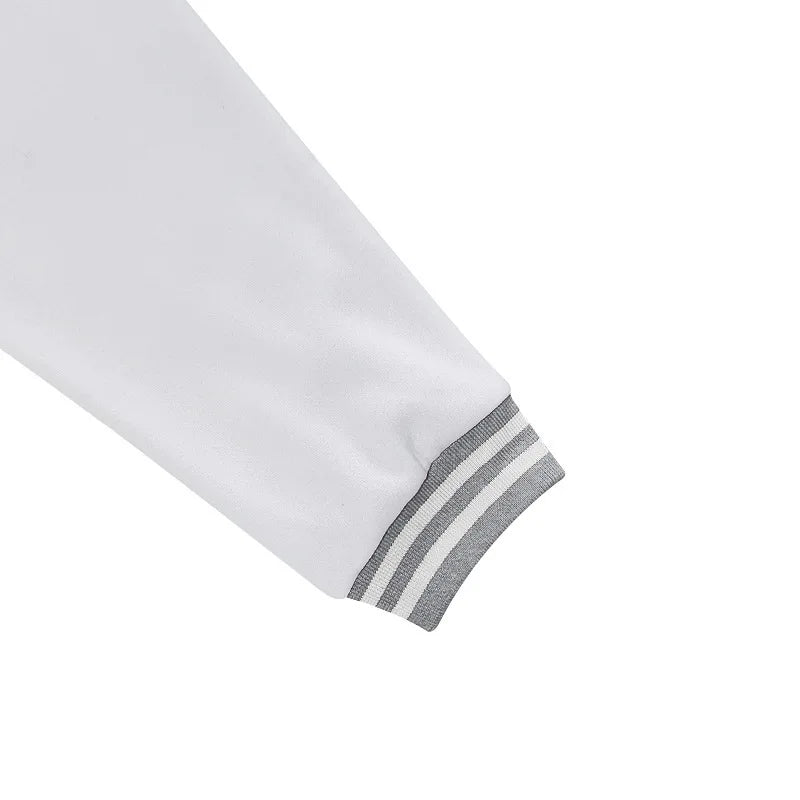 Cross-border men's autumn and winter flight jacket baseball jersey velvet loose casual stand-up jacket men