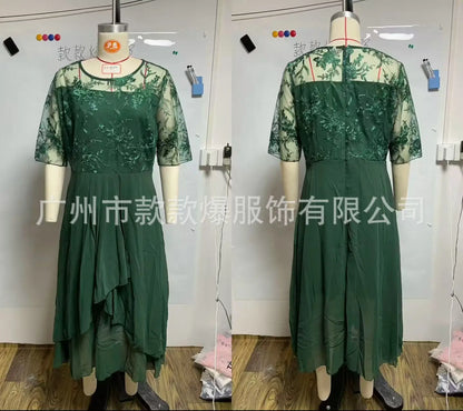 Vestido de noite vestidos 2025 mulher elegante temperamento suave slimi irregular cor sólida moda banquete chiffon francês