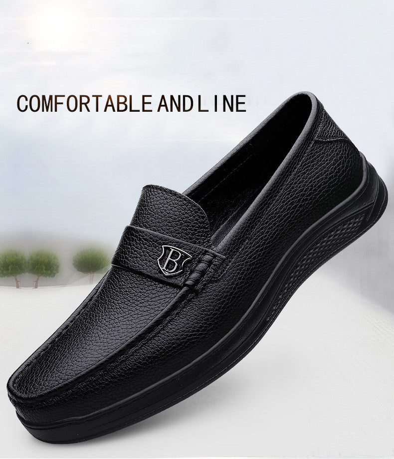 Sapatos casuais de couro genuíno masculinos feitos à mão deslizamento na plataforma sapatos de caminhada ao ar livre mocassins de condução tênis respiráveis