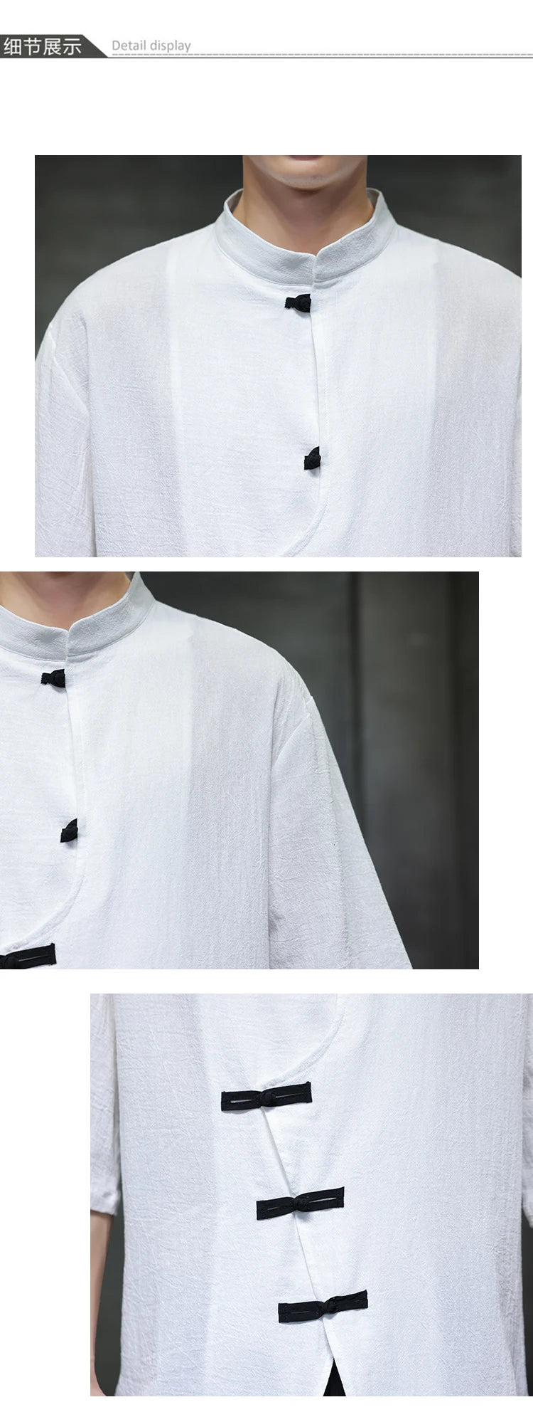 Camisa de linho de algodão masculina verão luz fina manga curta topo streetwear solto oversize casual estilo chinês camisa tang terno hanfu